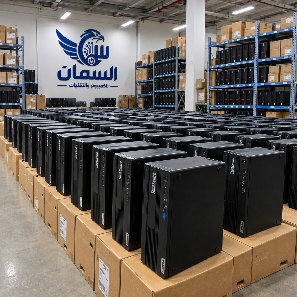 Lenovo ThinkCentre Core i7 Open Box agency condition desktop with 16GB RAM and 256GB SSD in Jordan Amman and Irbid from SAMMAN.JO and AlSamman For Computer
