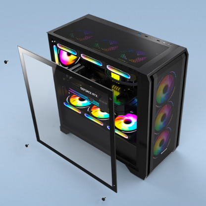 Huntkey GX750A Empty Gaming Case with 3 Fans -Black