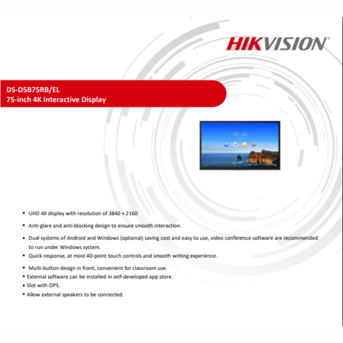 75 Inch 4K Interactive Display in Jordan | Amman & Irbid