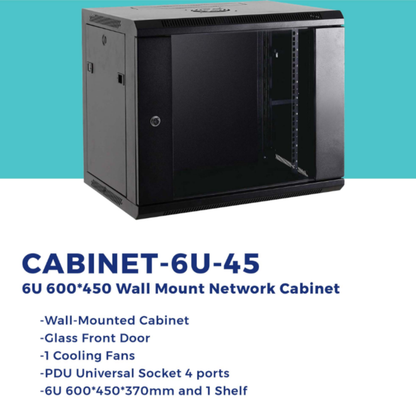 HAING 6U Wall Mount Server Cabinet 600x450