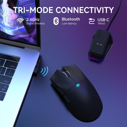 ATTACK SHARK X11 black wireless gaming mouse with RGB charging dock in Jordan