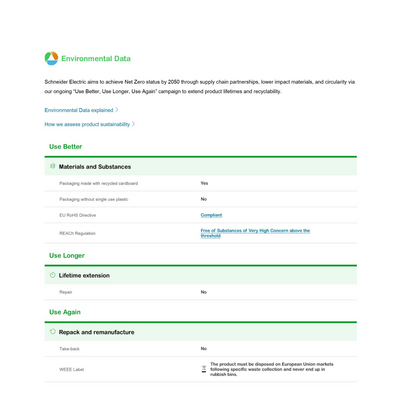 Schneider OffGrid Portable Solar Panel 100W product data sheet