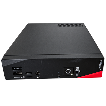 Fujitsu ESPRIMO G6012 used mini desktop PC with 12th Gen Intel Core i5-12400T, 32GB DDR4 RAM, 256GB NVMe SSD, integrated Intel UHD Graphics 730, USB-C, HDMI, DisplayPort and Gigabit Ethernet, compact office computer at SAMMANPC AlSamman For Computer in Amman, Irbid, Jordan