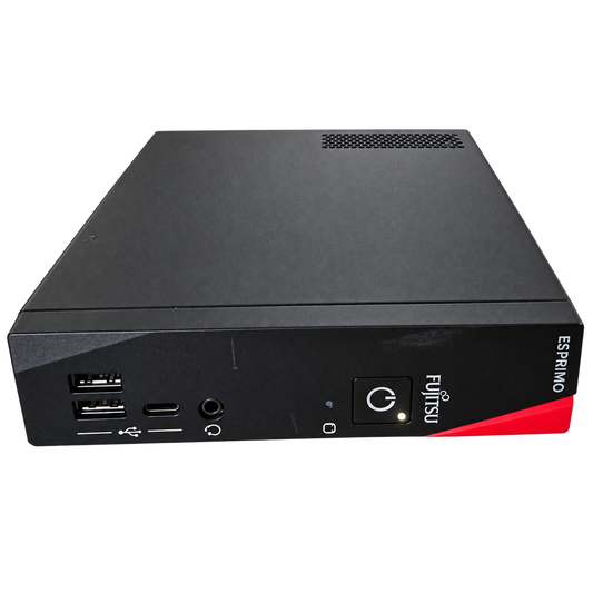 Fujitsu ESPRIMO G6012 used mini desktop PC with 12th Gen Intel Core i5-12400T, 32GB DDR4 RAM, 256GB NVMe SSD, integrated Intel UHD Graphics 730, USB-C, HDMI, DisplayPort and Gigabit Ethernet, compact office computer at SAMMANPC AlSamman For Computer in Amman, Irbid, Jordan