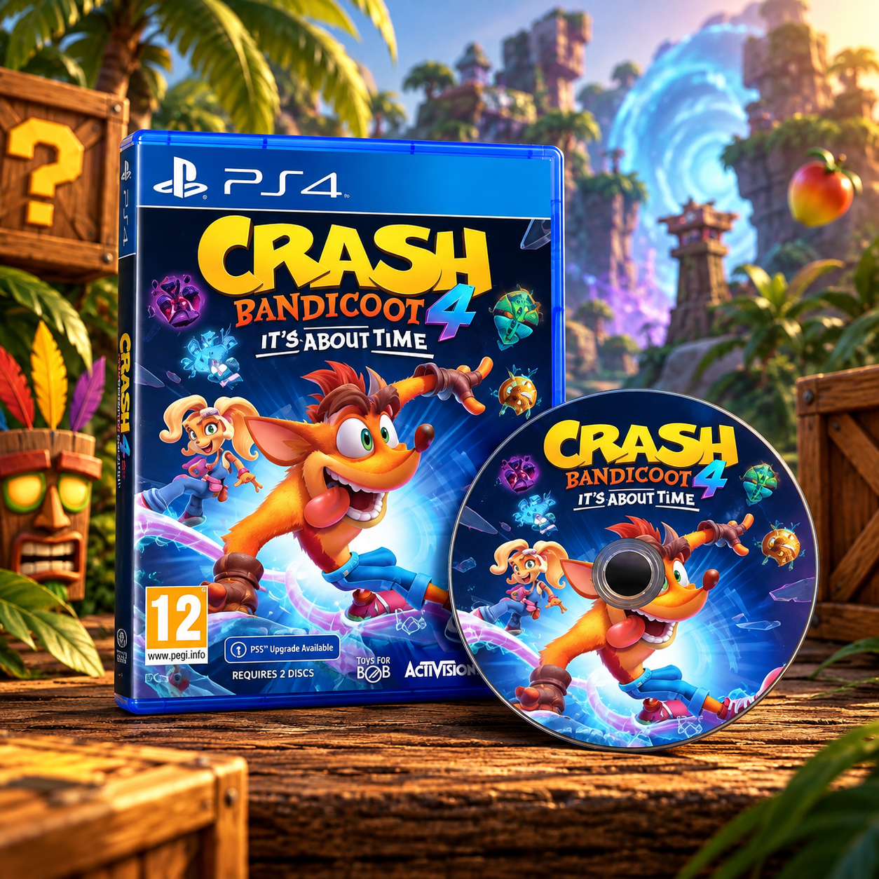 Crash Bandicoot 4 Its About Time PS4 Game Disc Adventure from Al-Samman Computer Jordan