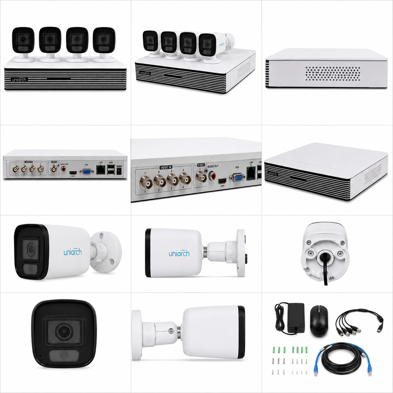 Uniarch 2MP CCTV Camera Kit with XVR-104F | Jordan Amman Irbid