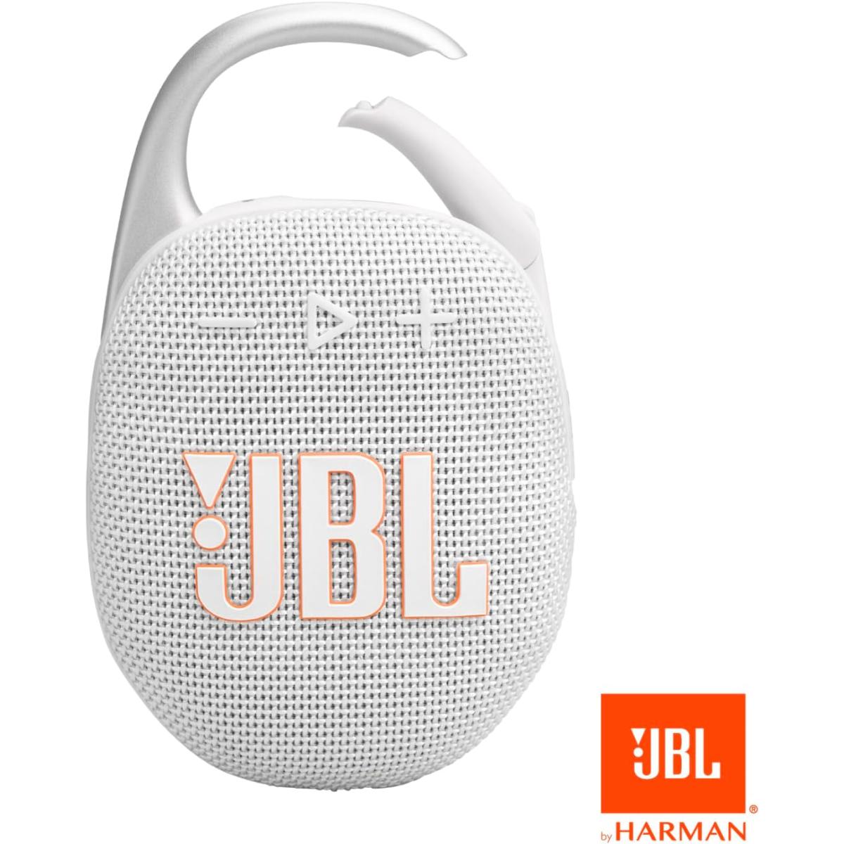 مكبر صوت JBL Clip 5 المحمول المقاوم للماء بتقنية بلوتوث، يعمل لمدة 12 ساعة