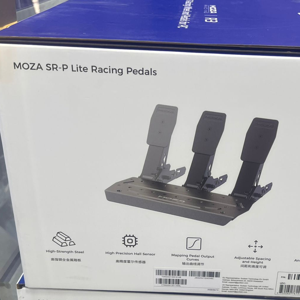MOZA SR-P Lite racing pedals with clutch for sim racing in Jordan and Amman