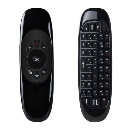 2.4 جهاز تحكم عن بعد لاسلكي مع ماوس هوائي ولوحة مفاتيح لجهاز KODI Android Mini TV Box