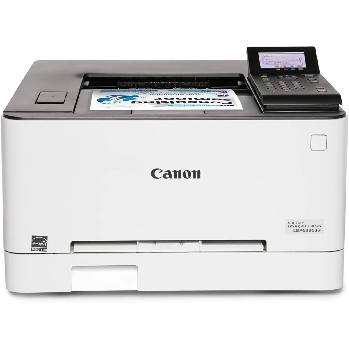 طابعة كانون I-SENSYS LBP633Cdw ليزر ملونة لاسلكية ومزدوجة A4 للمنزل والمكتب حتى 21 صفحة في الدقيقة - أبيض