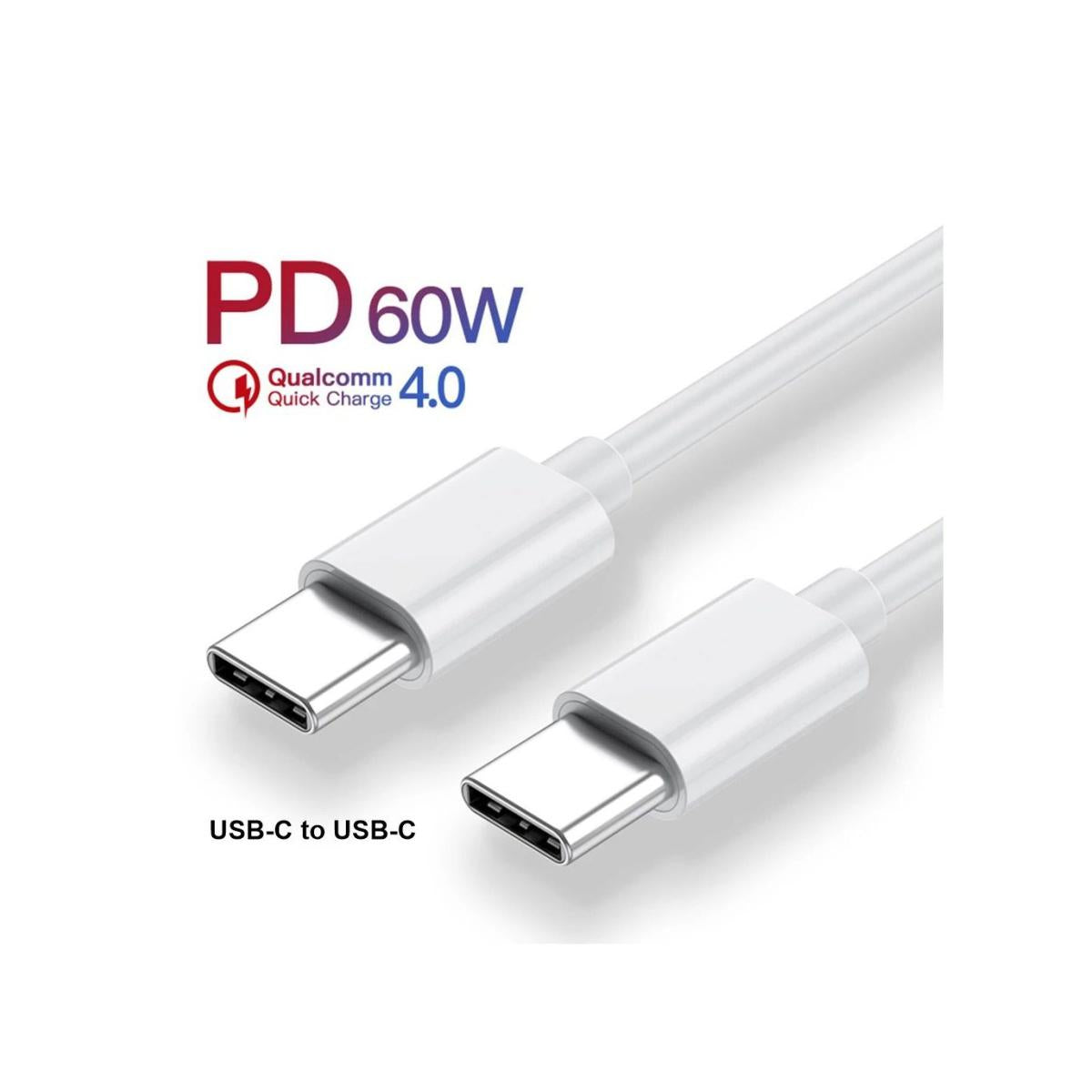 كابل شاحن Type-C إلى Type-C بقوة 60 واط - 1 متر