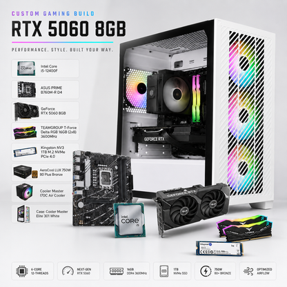 Gaming PC i5 RTX 5060 8GB 16GB RAM - Custom Build