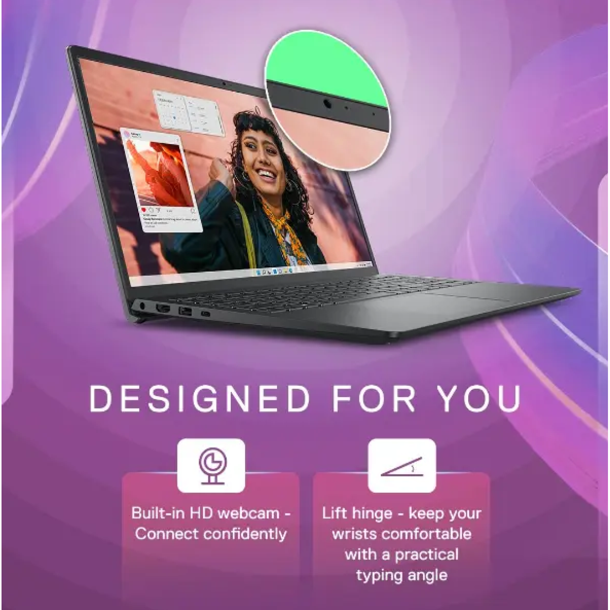 NEW Laptop Dell Vostro 3530 Intel Core i7-1355U 10 Up to 5.0GHz Processor 16GB DDR4 (Customized), 512GB SSD, 15.6" FHD 120Hz - 13th Generation / Black