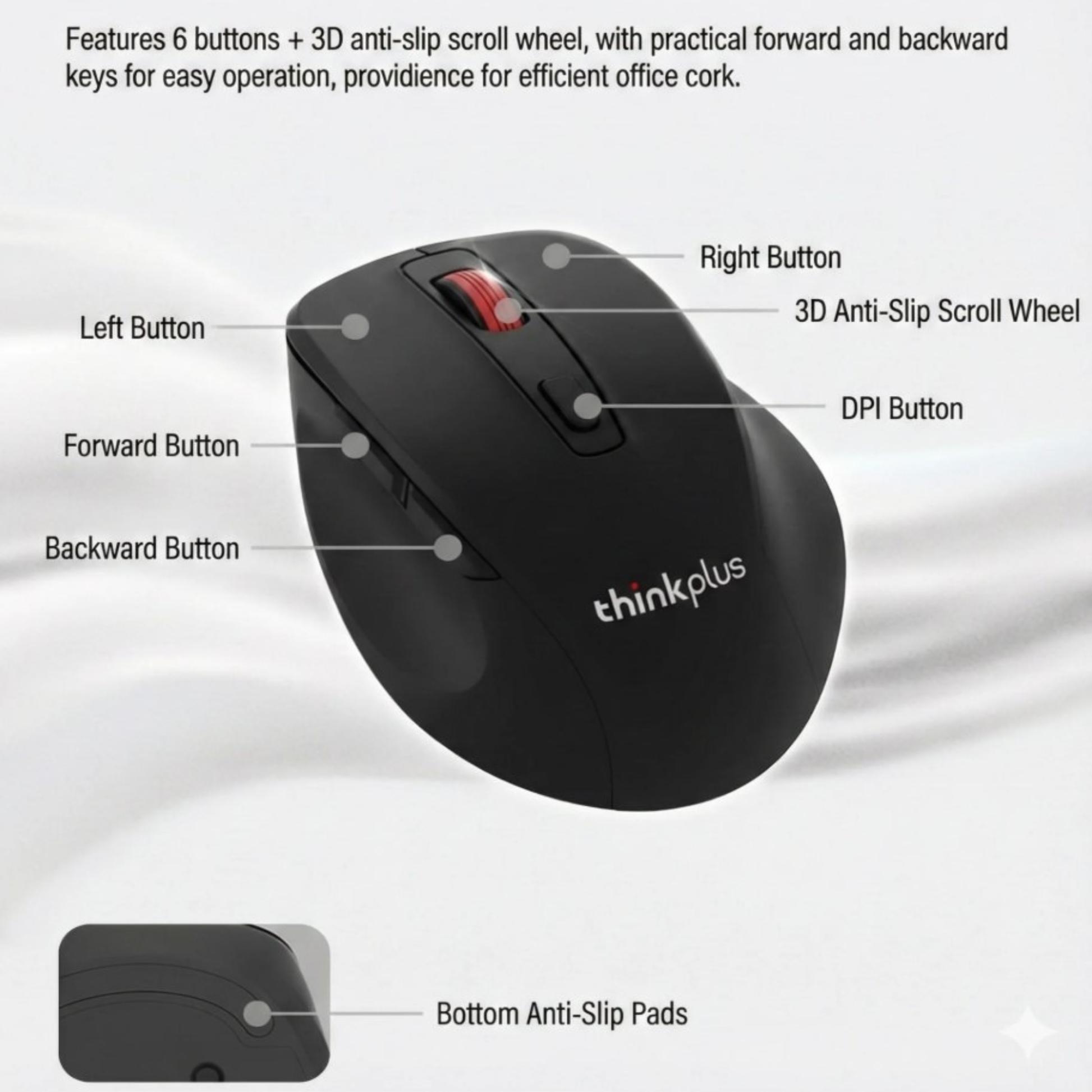 Lenovo Thinkplus M30 silent wireless mouse in Jordan and Amman