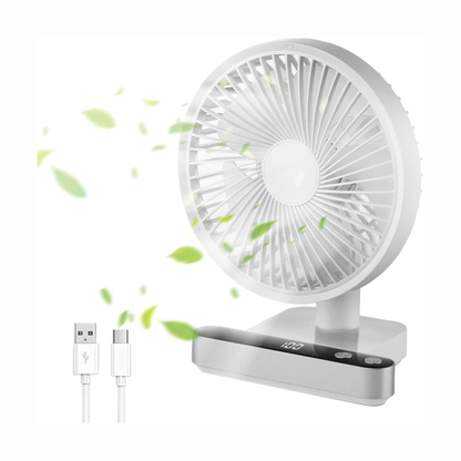 Rechargeable USB Desktop Fan 4 Speeds Jordan