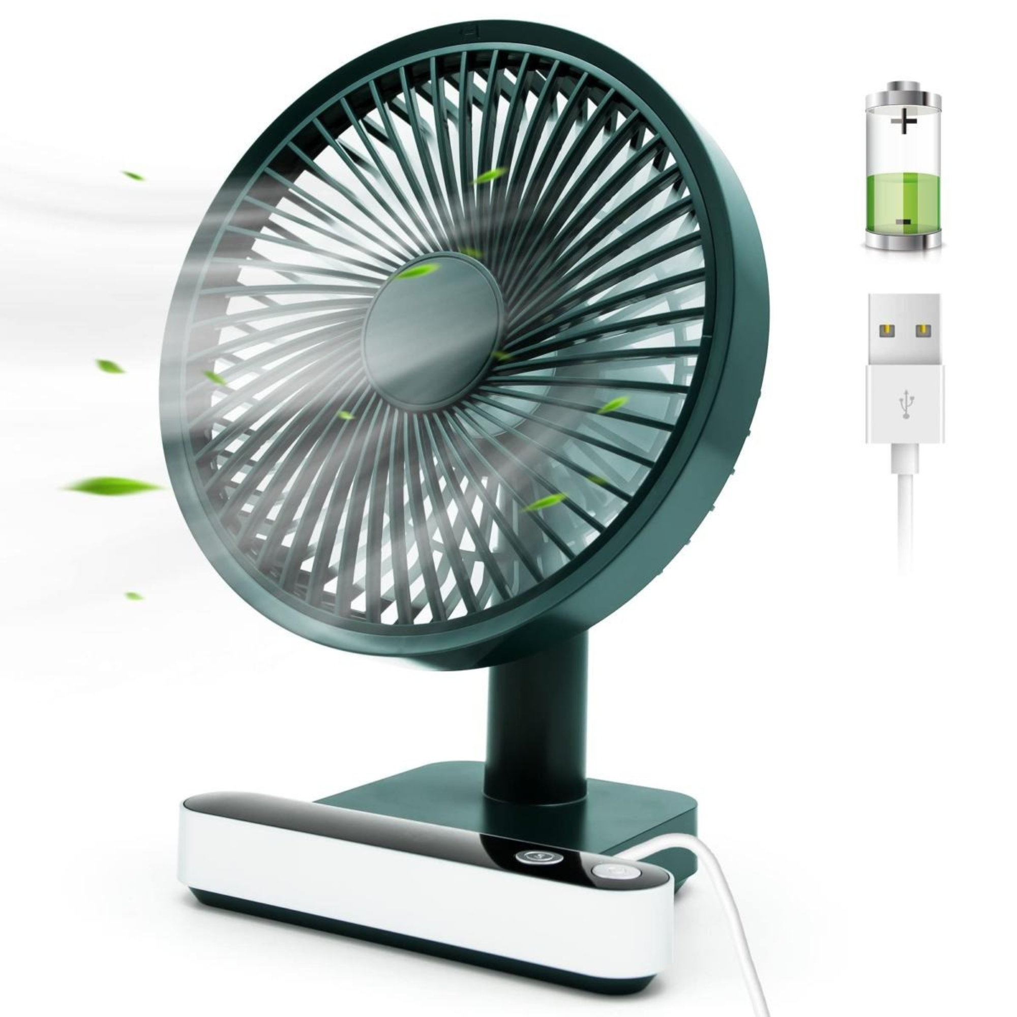 Rechargeable USB Desktop Fan 4 Speeds Jordan