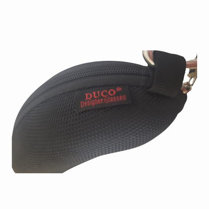 DUCO 8177S Black Frame Gray Lens polarized sports sunglasses