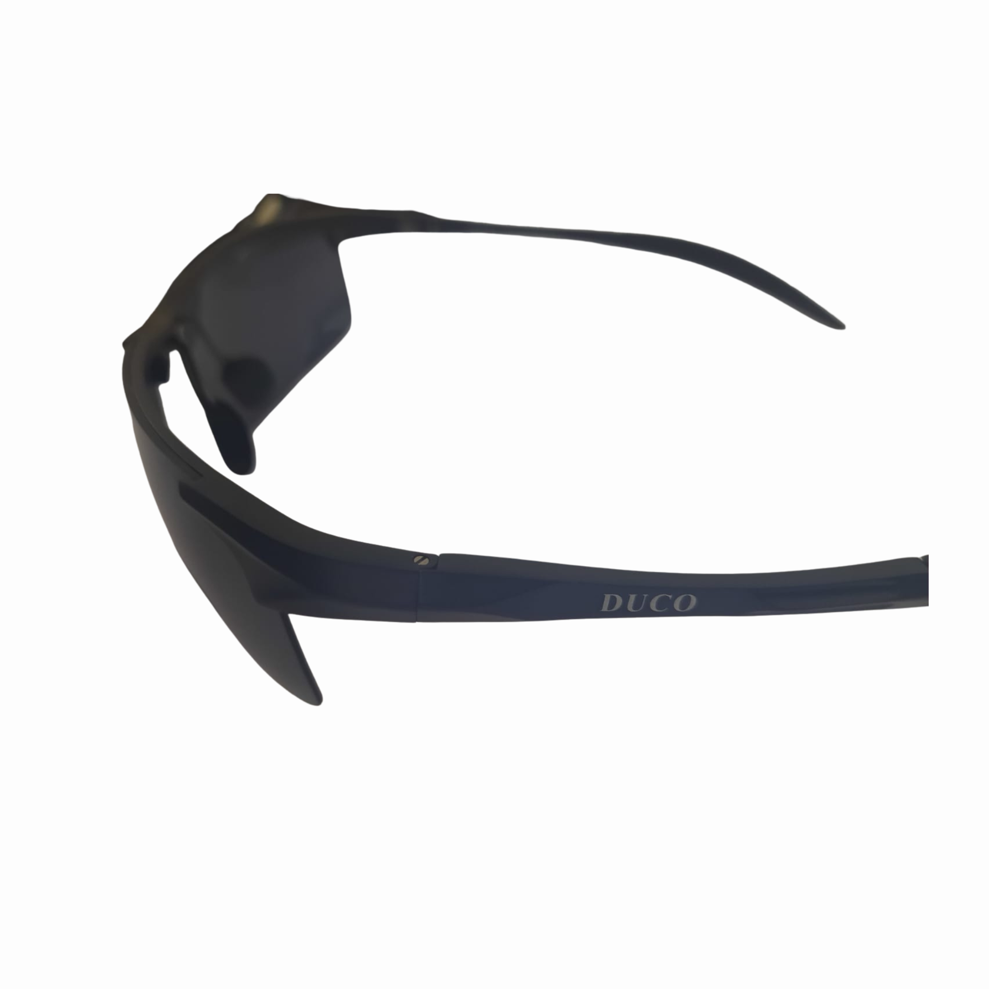 DUCO 8177S Black Frame Gray Lens polarized sports sunglasses