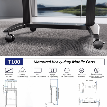 NB T100 Motorized TV Trolley Jordan & Amman