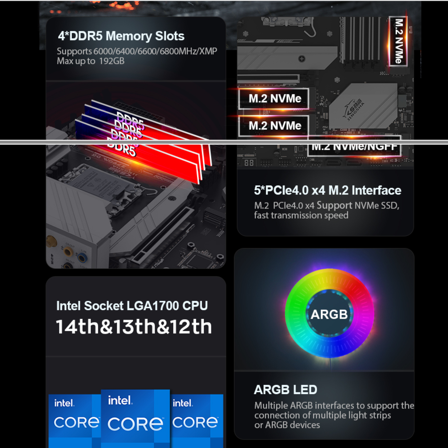 JINGSHA Z790M DDR5 Gaming Motherboard
