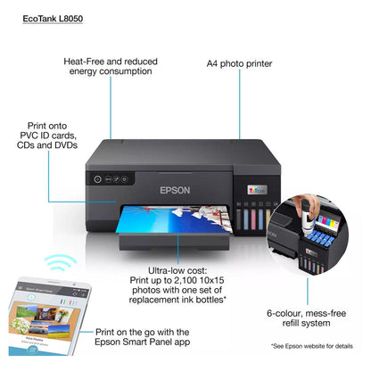Epson EcoTank L8050 Printer – High-Resolution Inkjet Photo Printing