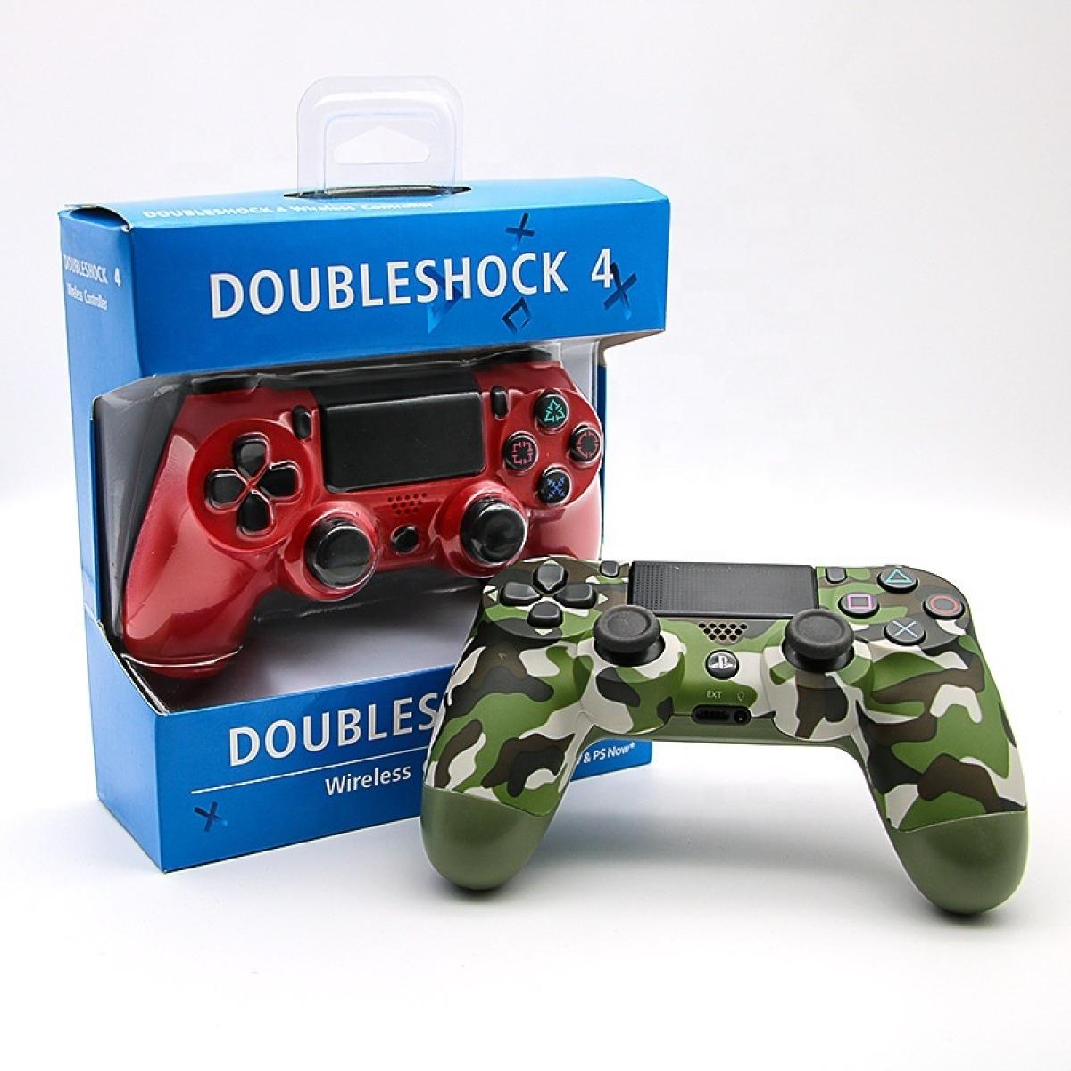 وحدة تحكم لاسلكية لجهاز PS4 Double Shock (الجيش - الأحمر - الأخضر - الأزرق)