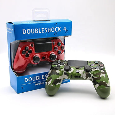 وحدة تحكم لاسلكية لجهاز PS4 Double Shock (الجيش - الأحمر - الأخضر - الأزرق)