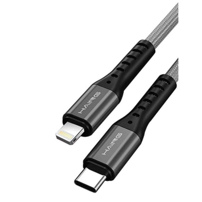HAVING HI041CL Type-C to Lightning 20W Metal Braided Data Cable 1.2M