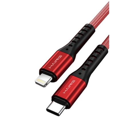 HAVING HI041CL Type-C to Lightning 20W Metal Braided Data Cable 1.2M