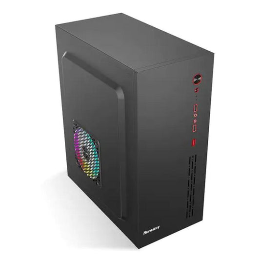 حافظة كمبيوتر Huntkey HK360 ATX Business بدون مراوح - لون أسود
