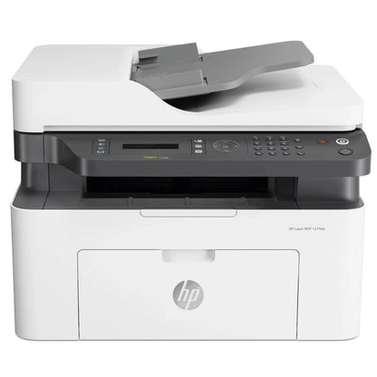 HP LaserJet MFP M137FNW Mono Black and White Laser Multifunction 4-In-One Printer With Auto Feeder - White