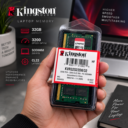 رام لابتوب 32GB DDR4 3200MHz أداء عالي CL22