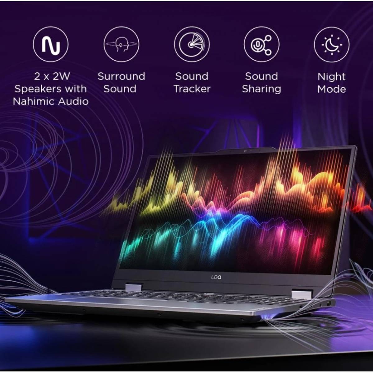Laptop Lenovo LOQ Gaming 15IRX9 | AI-Powered Gaming PC 13Gen Intel® Core™ i5-13450HX, 20GB DDR5 (Customized) 512 SSD RTX 3050 6GB & 15.6" FHD IPS 144Hz Display - Luna Grey