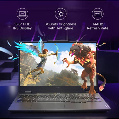 Laptop Lenovo LOQ Gaming 15IRX9 | AI-Powered Gaming PC 13Gen Intel® Core™ i5-13450HX, 20GB DDR5 (Customized) 512 SSD RTX 3050 6GB & 15.6" FHD IPS 144Hz Display - Luna Grey