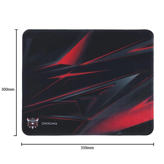 لوحة ماوس ألعاب كبيرة ONIKUMA G4 باللونين الأسود والأحمر 350*300*2 مم