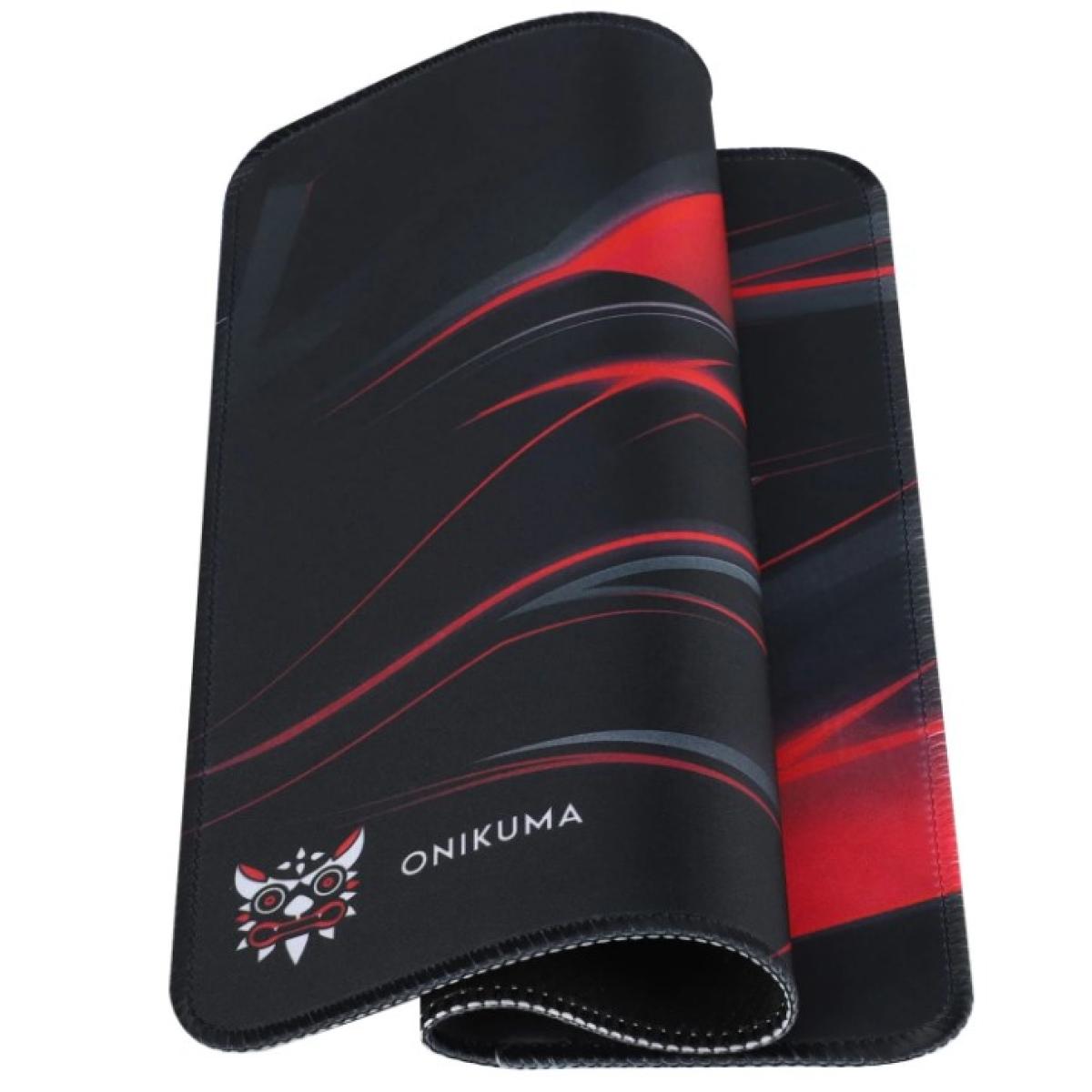 لوحة ماوس ألعاب كبيرة ONIKUMA G4 باللونين الأسود والأحمر 350*300*2 مم