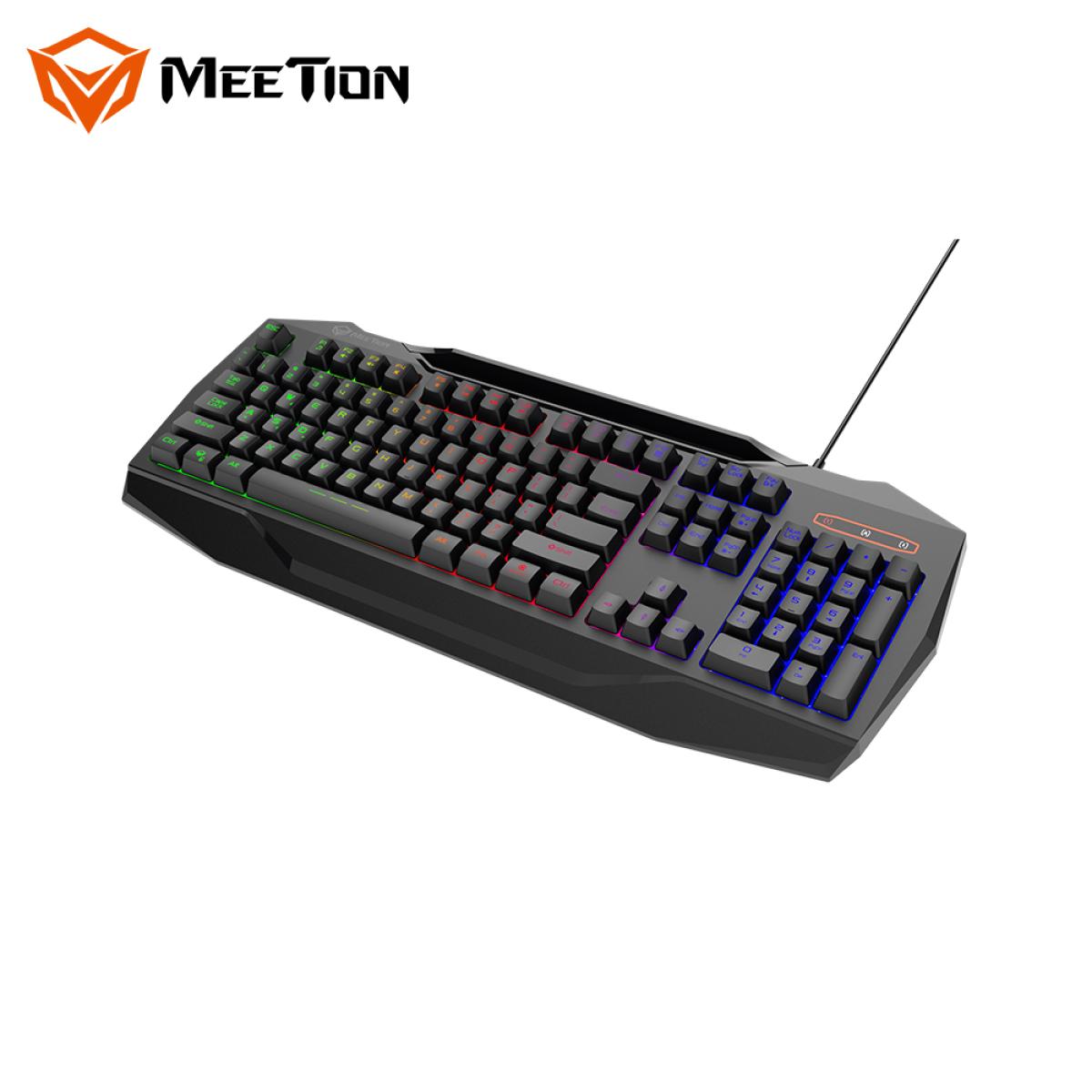 مجموعة ألعاب Meetion C490 السلكية 4 في 1 بإضاءة خلفية RGB