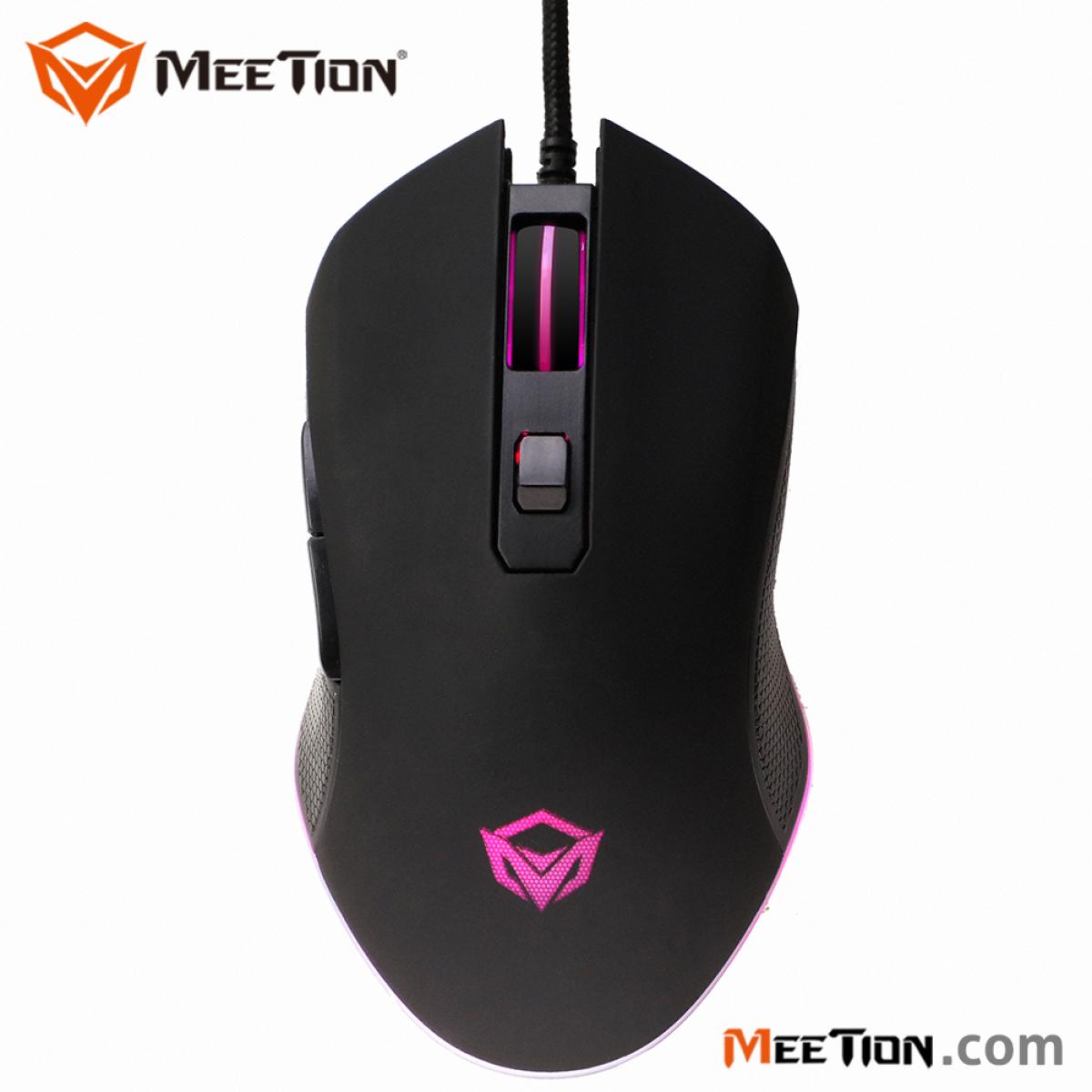 مجموعة لوحة مفاتيح وماوس ألعاب سلكية بإضاءة خلفية من Meetion C510