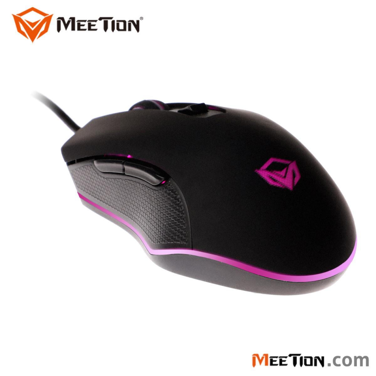 مجموعة لوحة مفاتيح وماوس ألعاب سلكية بإضاءة خلفية من Meetion C510