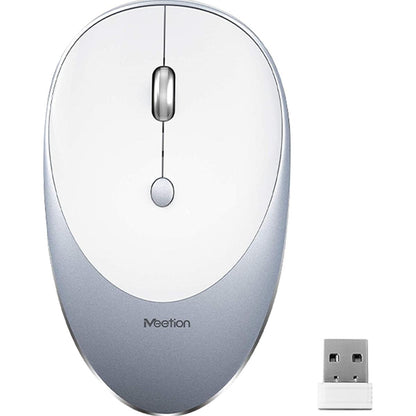 ماوس لاسلكي صامت قابل لإعادة الشحن ونحيف من MeeTion MT-R600 بوزن 2.4 جرام
