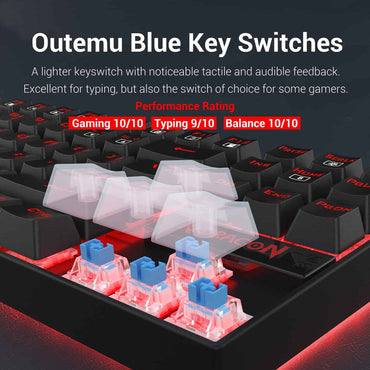 Redragon K552-BA Gaming Combo – Mechanical Keyboard, Mouse & Pad