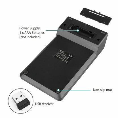 لوحة مفاتيح رقمية صغيرة لاسلكية عبر USB