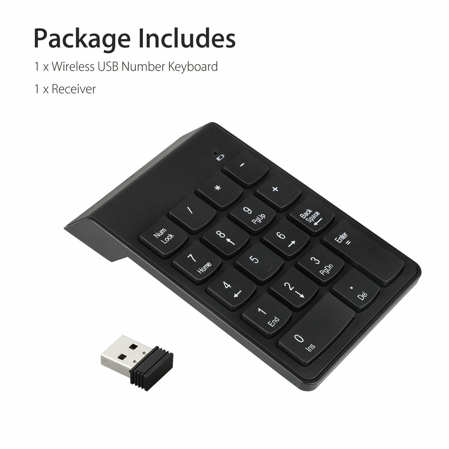 لوحة مفاتيح رقمية صغيرة لاسلكية عبر USB