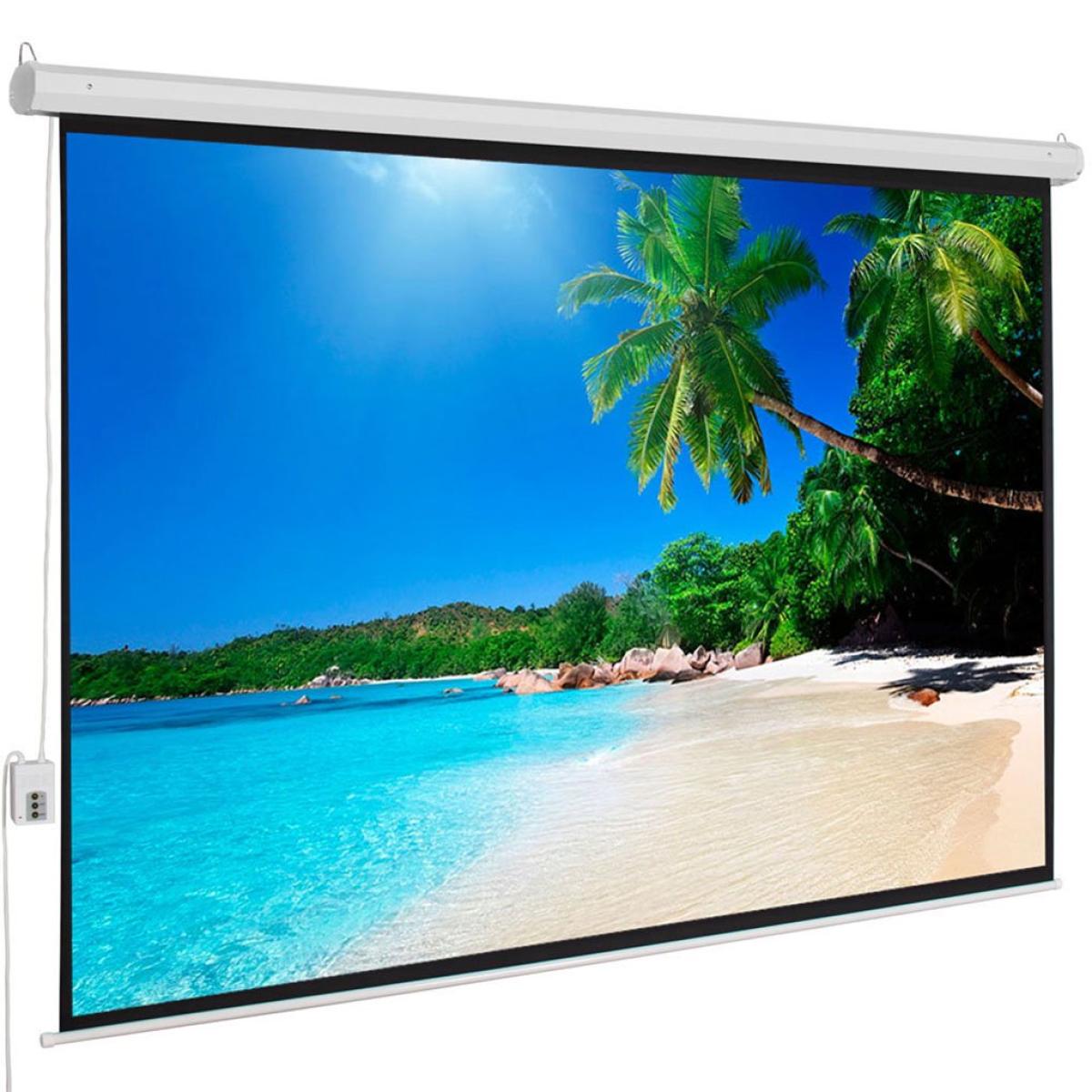 Motorized Projector Screen Wall Mount (2mx2m) with Remote