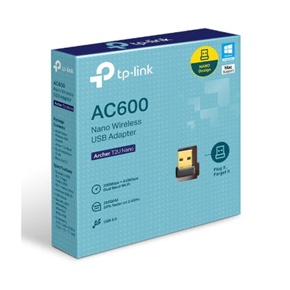 محول واي فاي TP-LINK Archer T2U Nano USB A (USB 2.0) بسرعة 600 ميجابت/ثانية