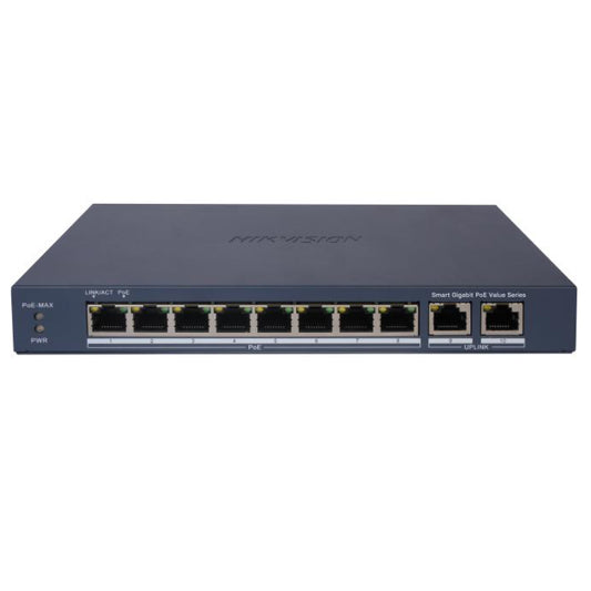 مفتاح هيكفيجن POE DS-3E1510P-EI/M 8 منافذ