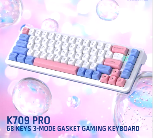 Redragon K709 PRO Wireless RGB Mechanical Gaming Keyboard – 65% Hot-Swap