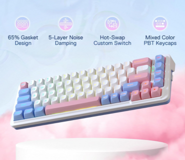 Redragon K709 PRO Wireless RGB Mechanical Gaming Keyboard – 65% Hot-Swap