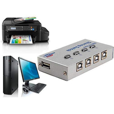 مفتاح مشاركة USB بأربعة منافذ
