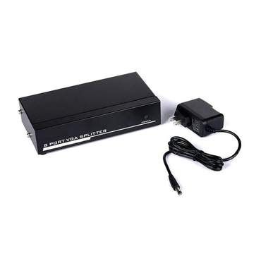 4-Port VGA Splitter, 200MHz High-Resolution Output